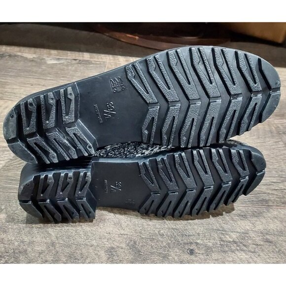 Boots Rain Garden Slip On Rubber Paisley Ankle Women 8 XL 39 - Picture 6 of 12